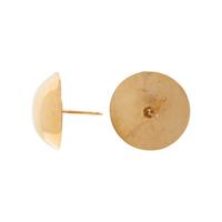 Yellow Gold and Resin Hair Pin and a Pair of Yellow Gold Earrings