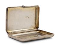 A Russian Niello Silver Cigarette Case