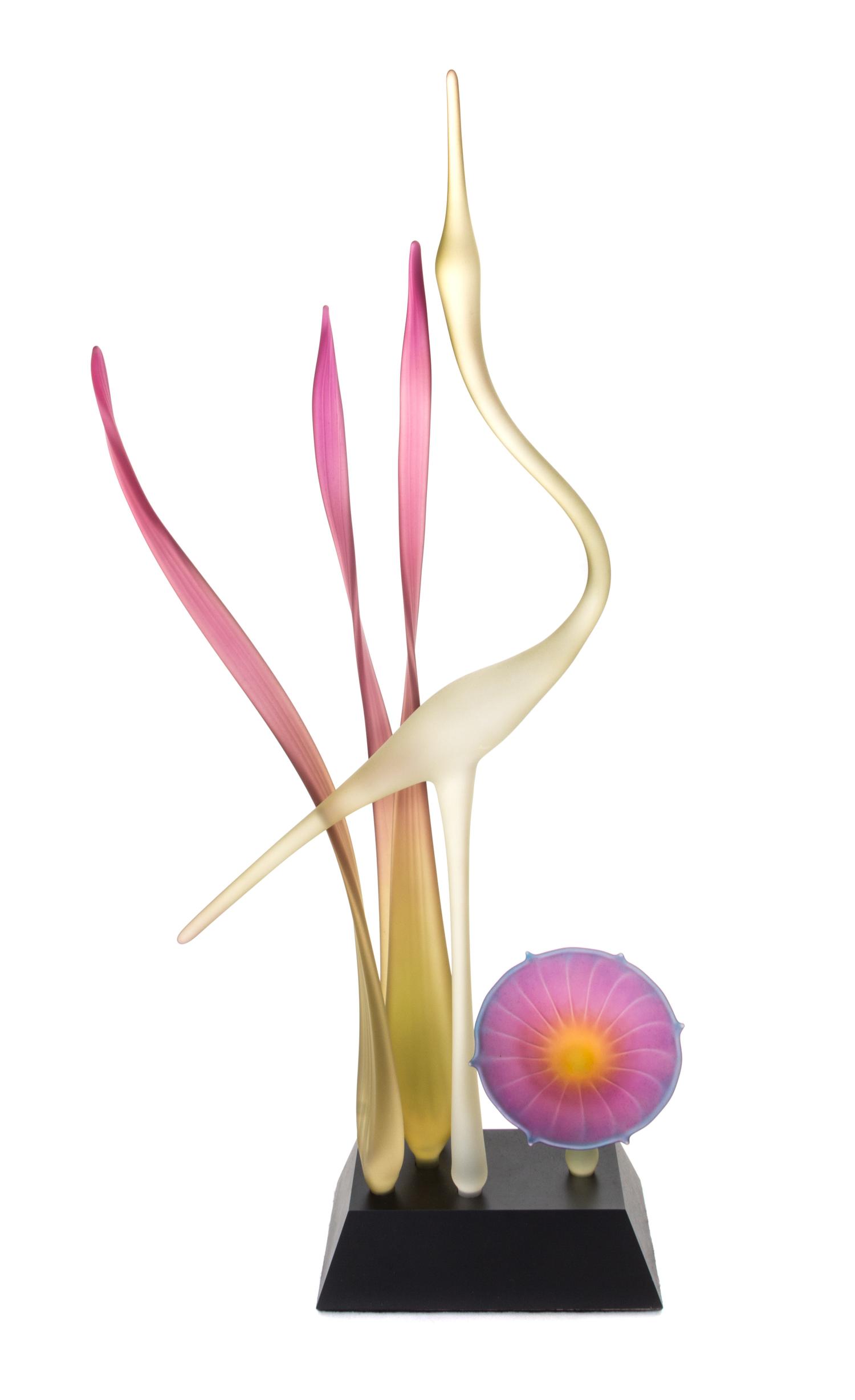 A Frosted Glass Sculpture Height 24 inches. — 20TH CENTURY