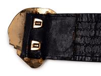 Chanel Leather Belt with Coco Buckle, 1970s