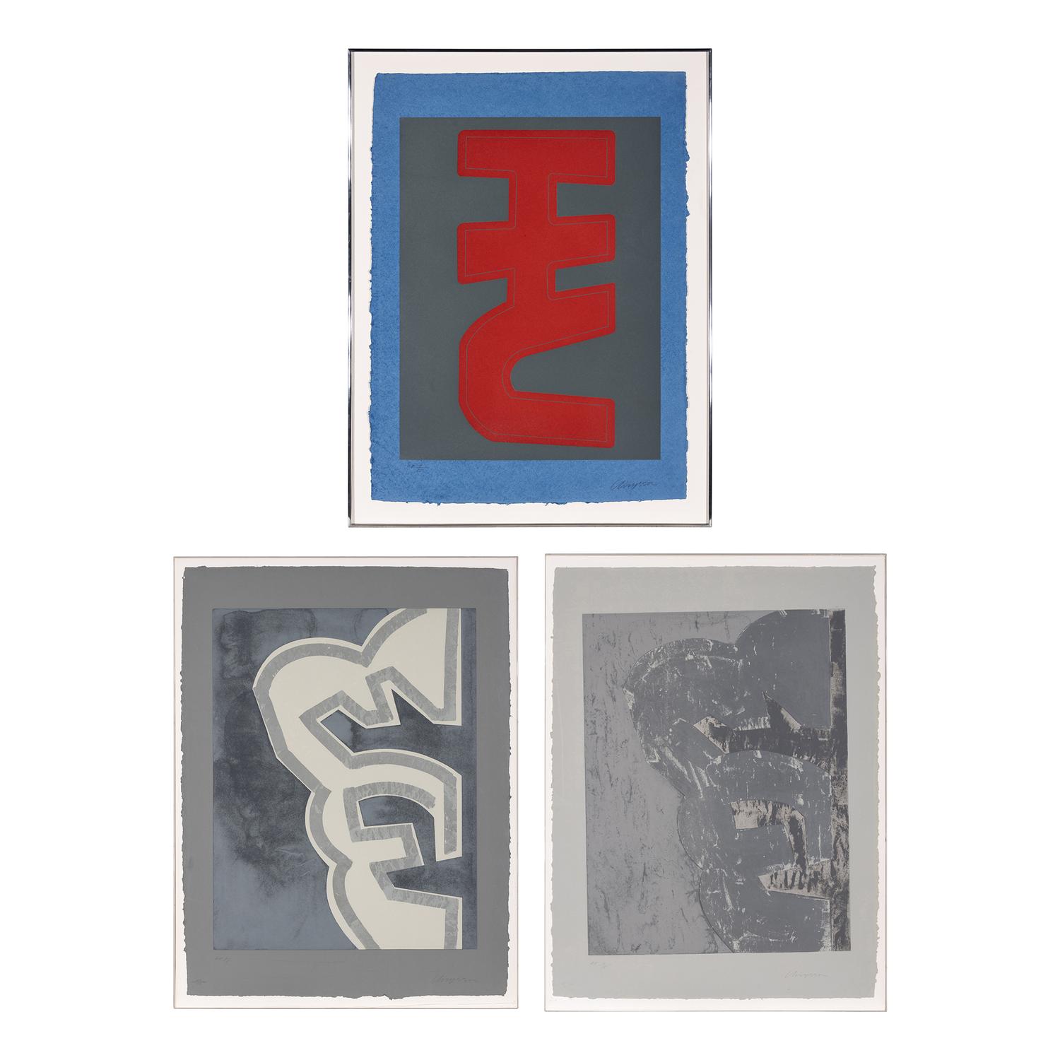 Chryssa (American/Greek, 1933-2013) — Gates to Time Square : three plates, 1978