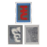 Chryssa (American/Greek, 1933-2013) — Gates to Time Square : three plates, 1978