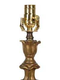 A Continental Giltwood Lamp