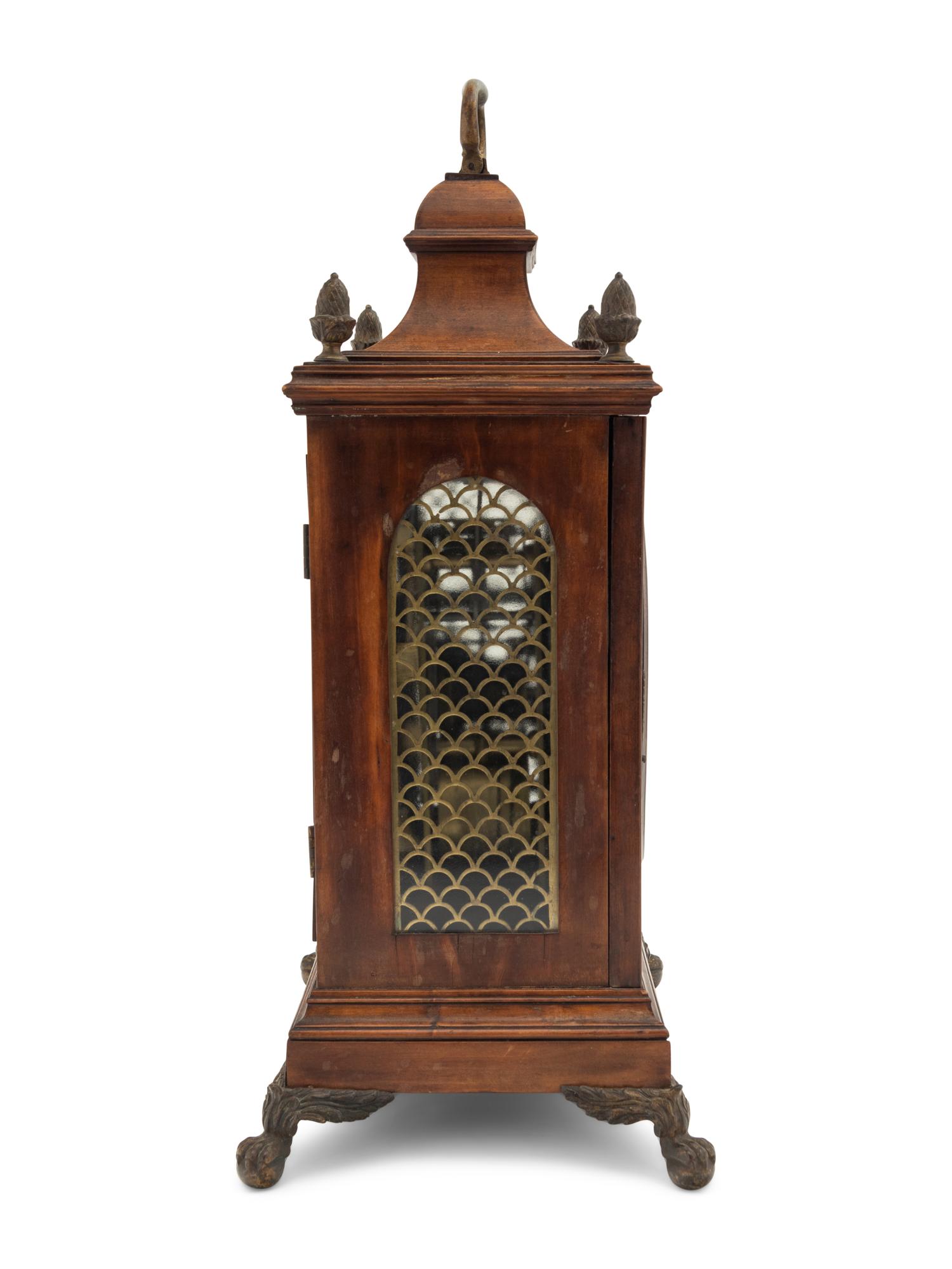 A Regency Gilt Metal Mounted Mahogany Bracket Clock