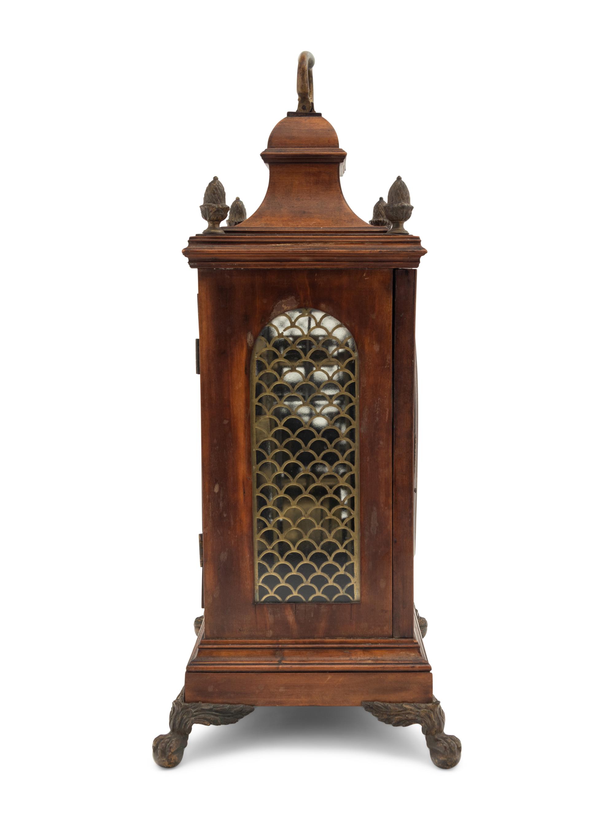 A Regency Gilt Metal Mounted Mahogany Bracket Clock