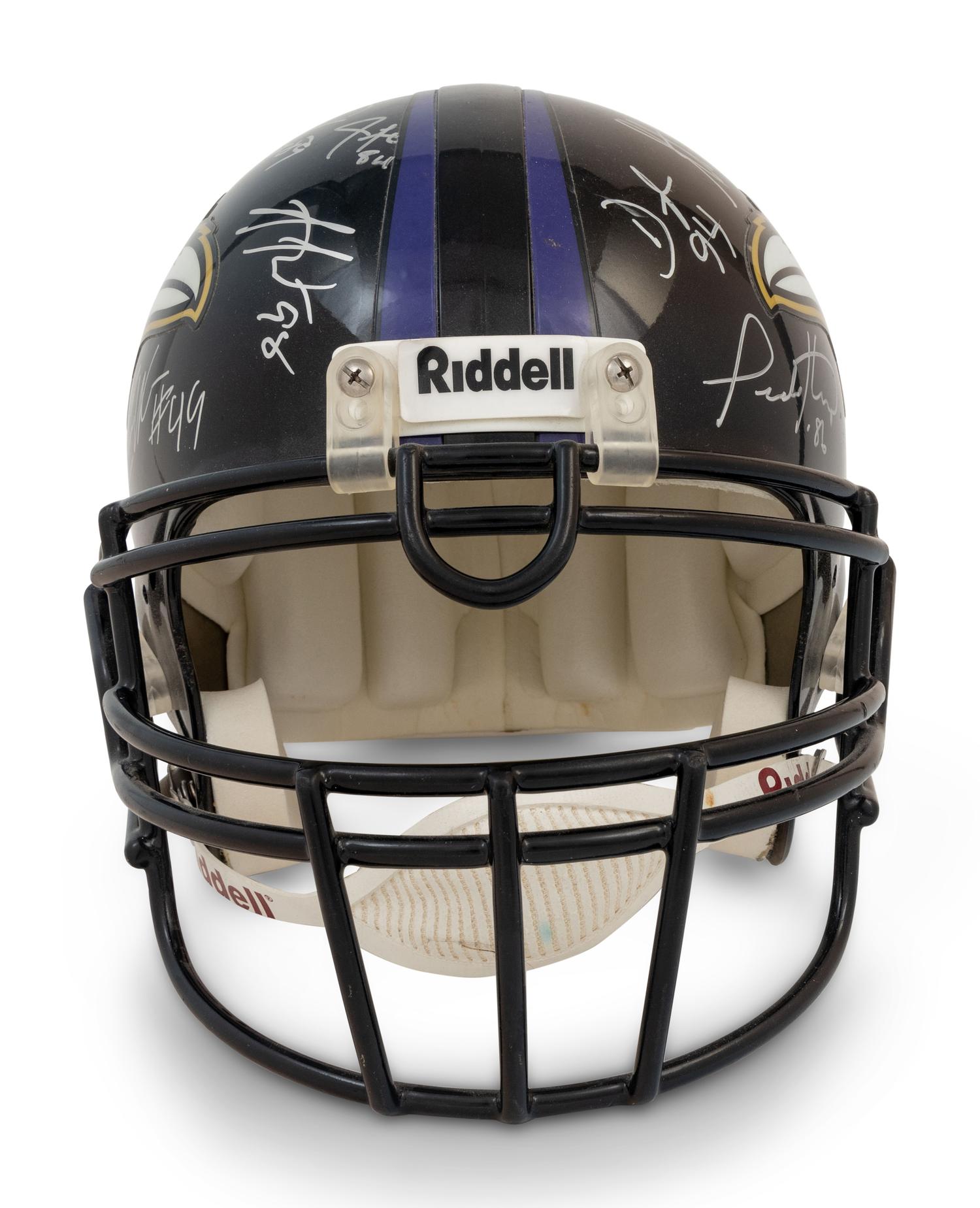 A Group of Baltimore Ravens Signed Autograph Items Including Ed Reed