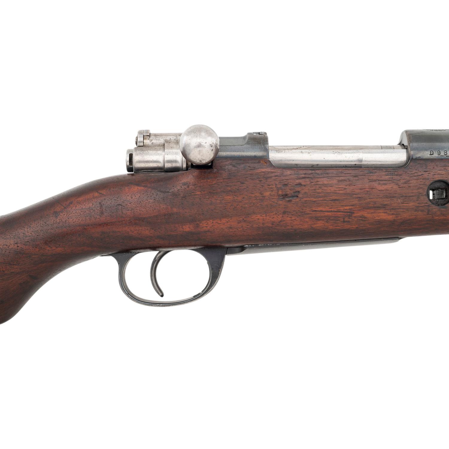 ** Argentine Mauser Model 1909 Rifle Missing Barrel Bands and Stock Bolt