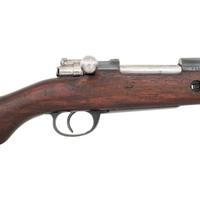 ** Argentine Mauser Model 1909 Rifle Missing Barrel Bands and Stock Bolt