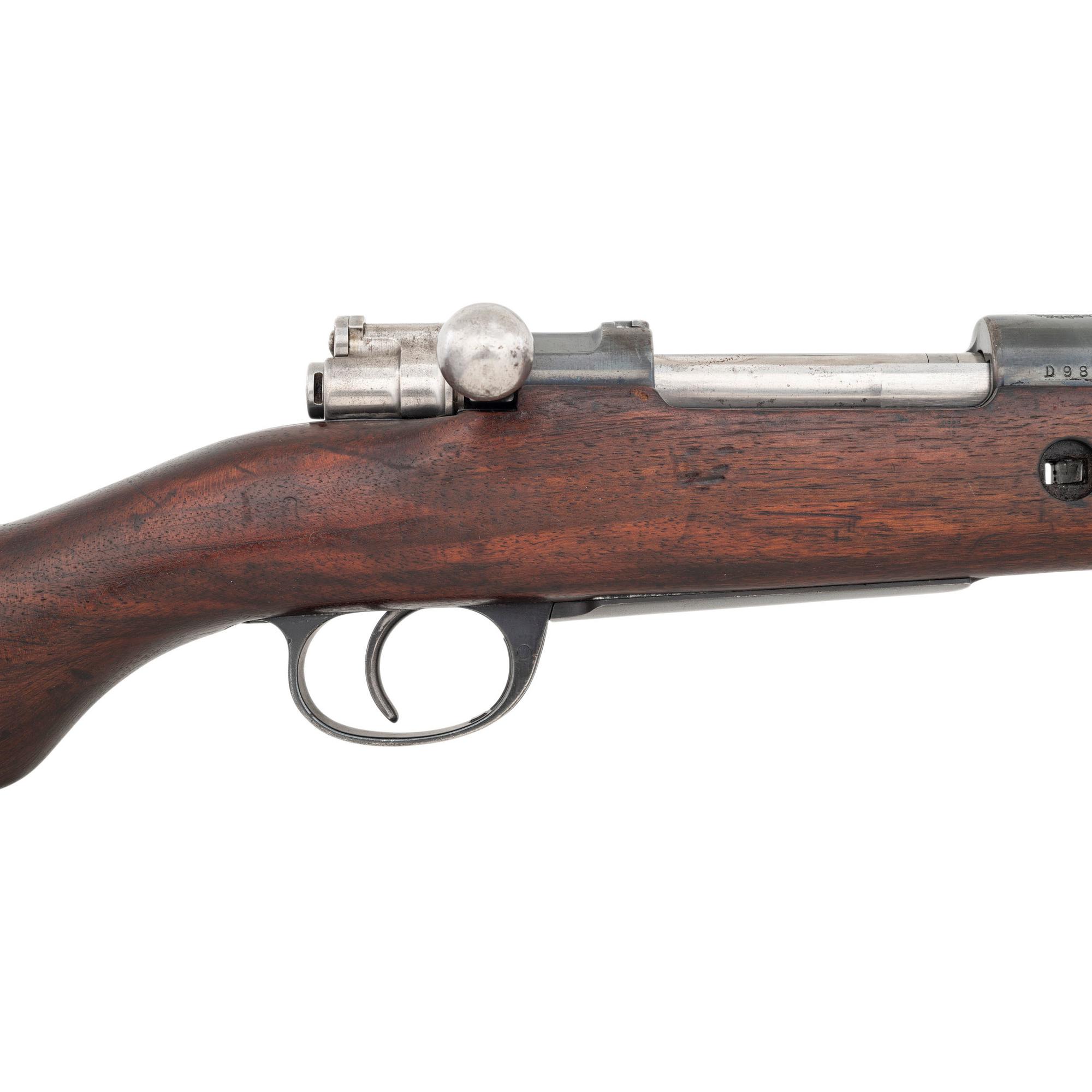 ** Argentine Mauser Model 1909 Rifle Missing Barrel Bands and Stock Bolt