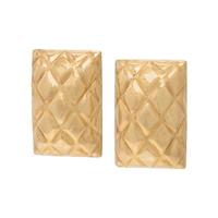 Yellow Gold Quilt Earrings