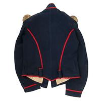 US Pattern 1858 Mounted Artillery Jacket with Sergeant's Chevrons and Brass Epaulets.