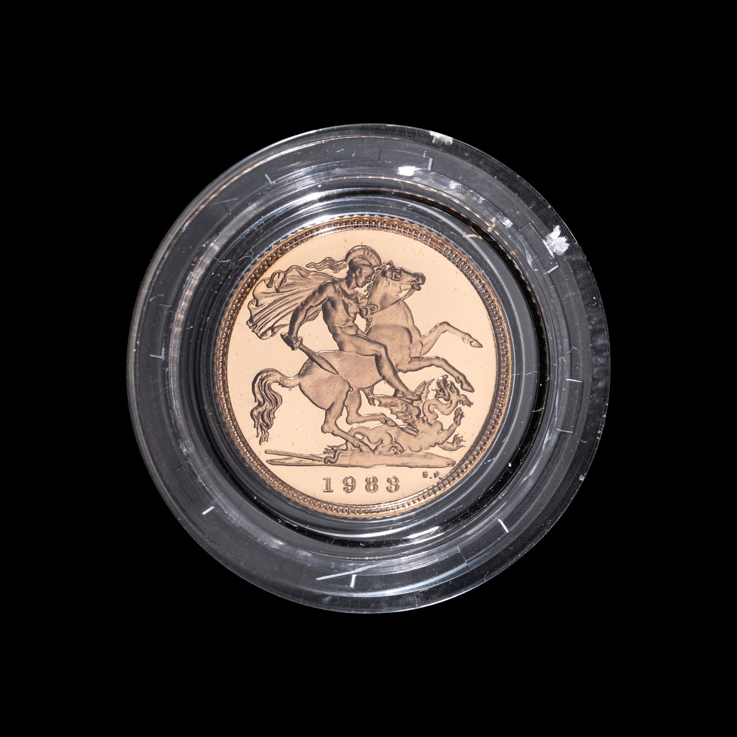 [GREAT BRITAIN] 1983 Gold Half-Sovereign Proof