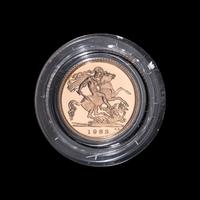 [GREAT BRITAIN] 1983 Gold Half-Sovereign Proof