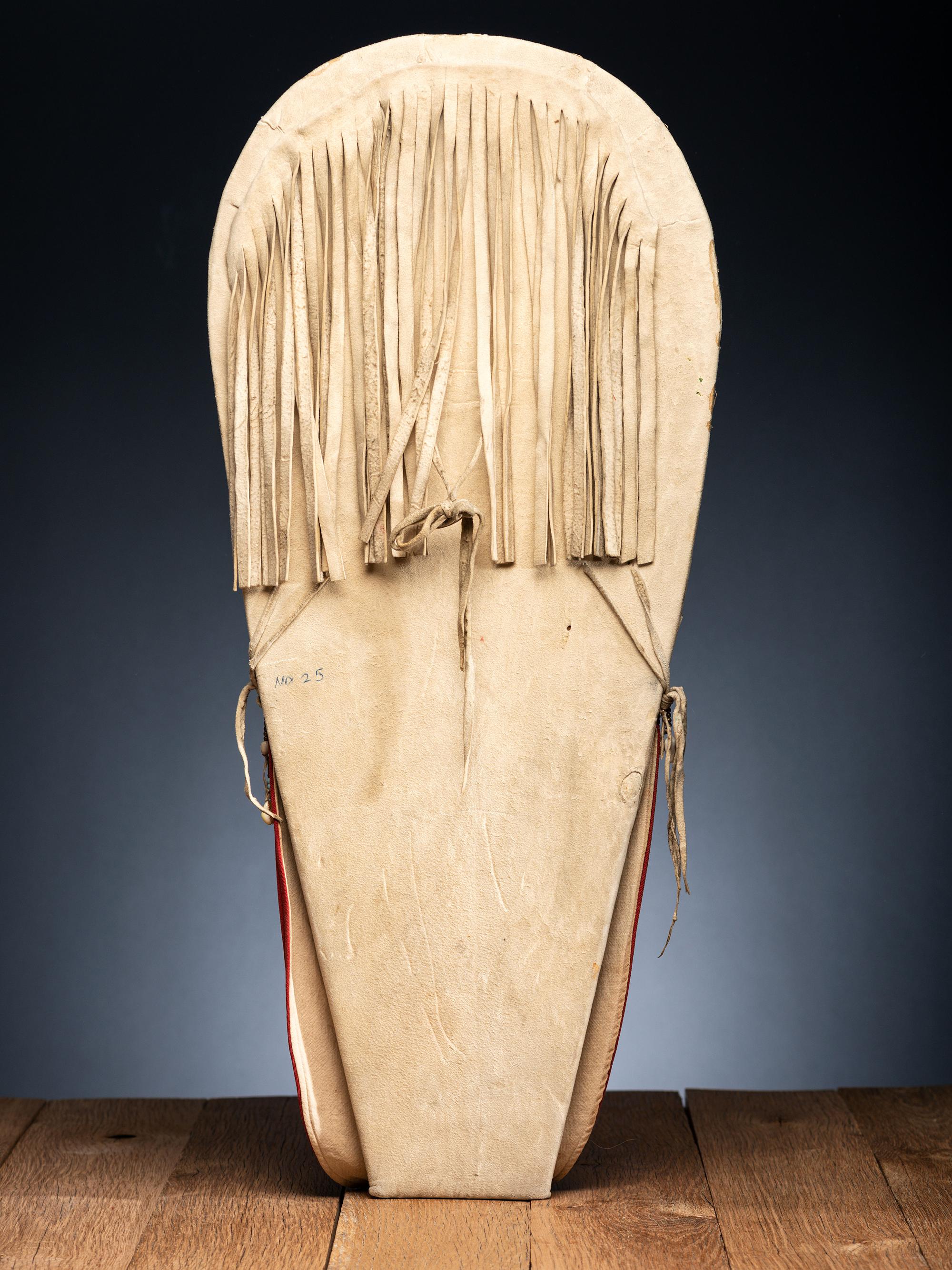 Nez Perce Child's Beaded Hide Cradle