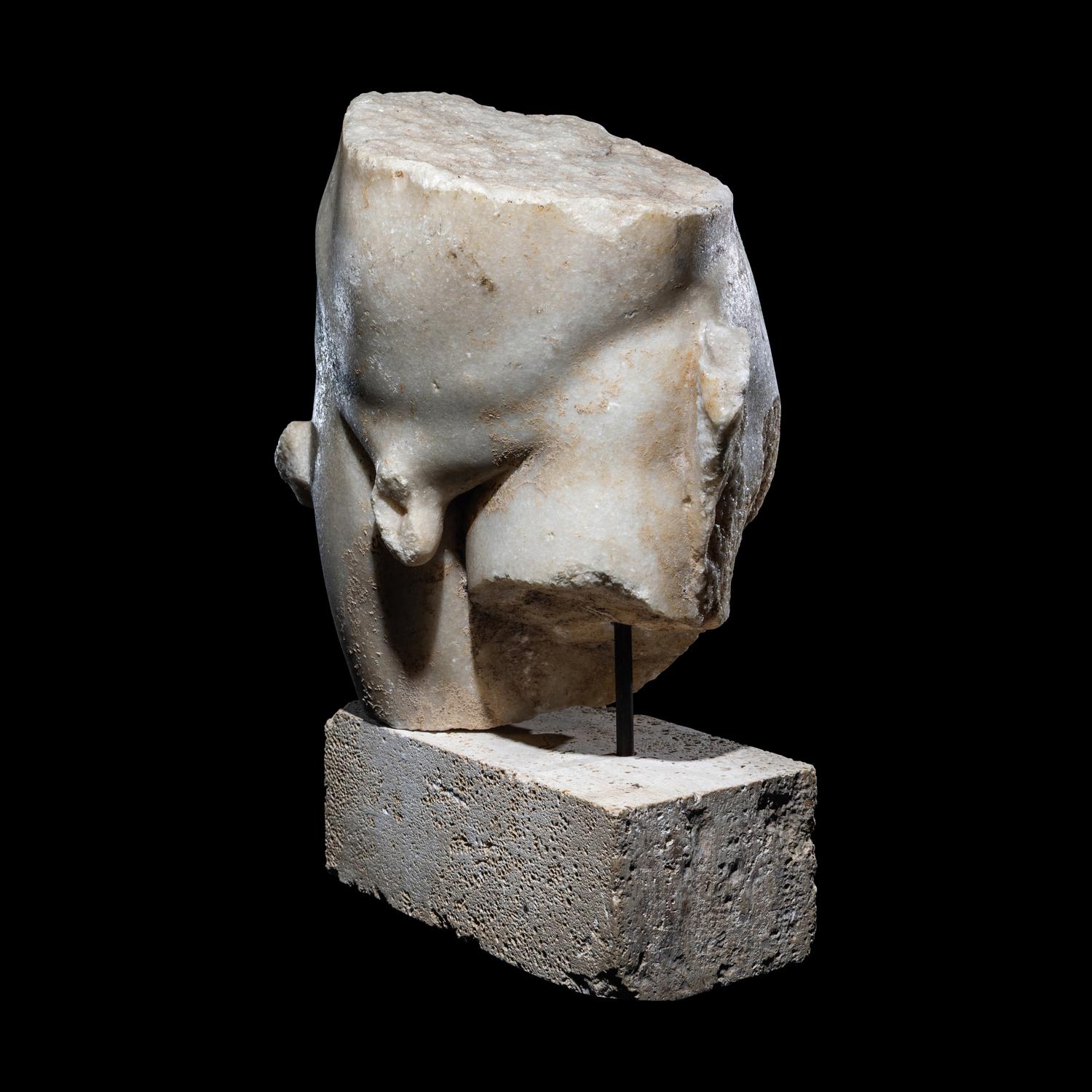 A Roman Marble Lower Torso of a Youth