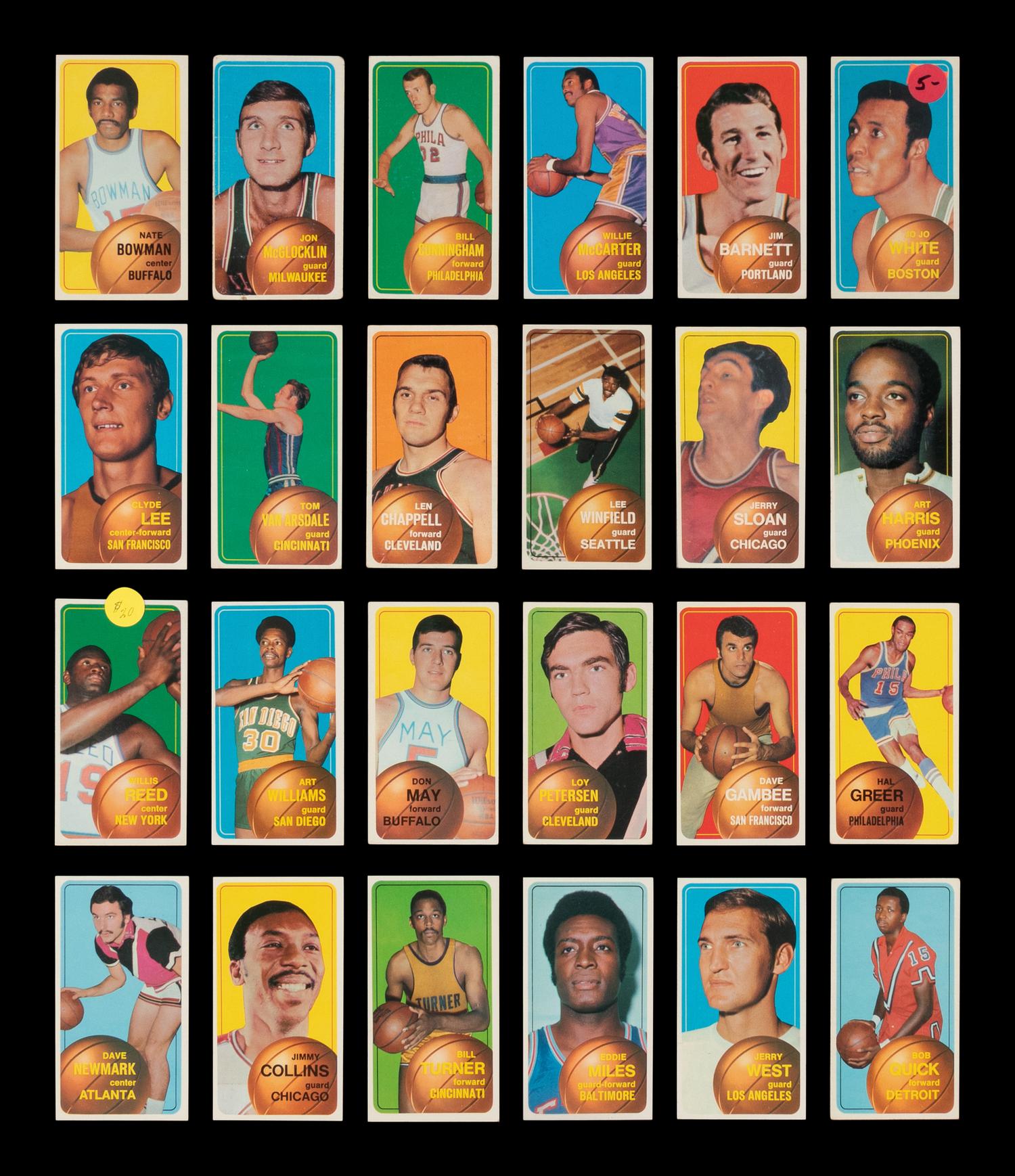 A Near Set of 1970-71 Topps Basketball Cards (172/175)