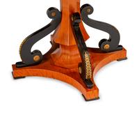 An Austrian Part Ebonized and Inlaid Ash and Walnut Center Table
