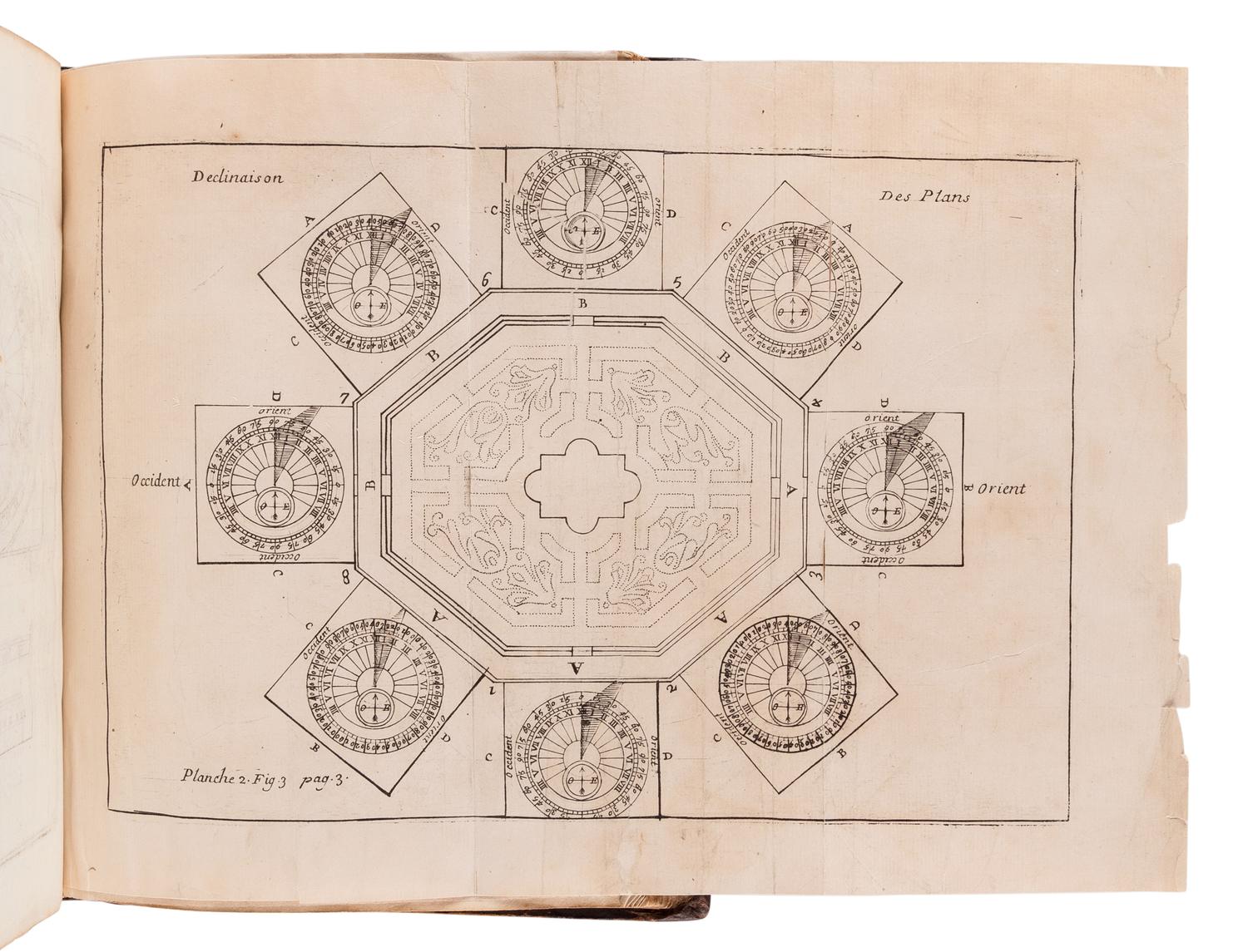 HAYE, Thomas and Jacques VINCENT. Regle horaire universelle pour tracer des cadrans solaires sur toutes sortes de plans régulaires, déclinans & inclinez. Paris: Jacques Vincent, 1716.