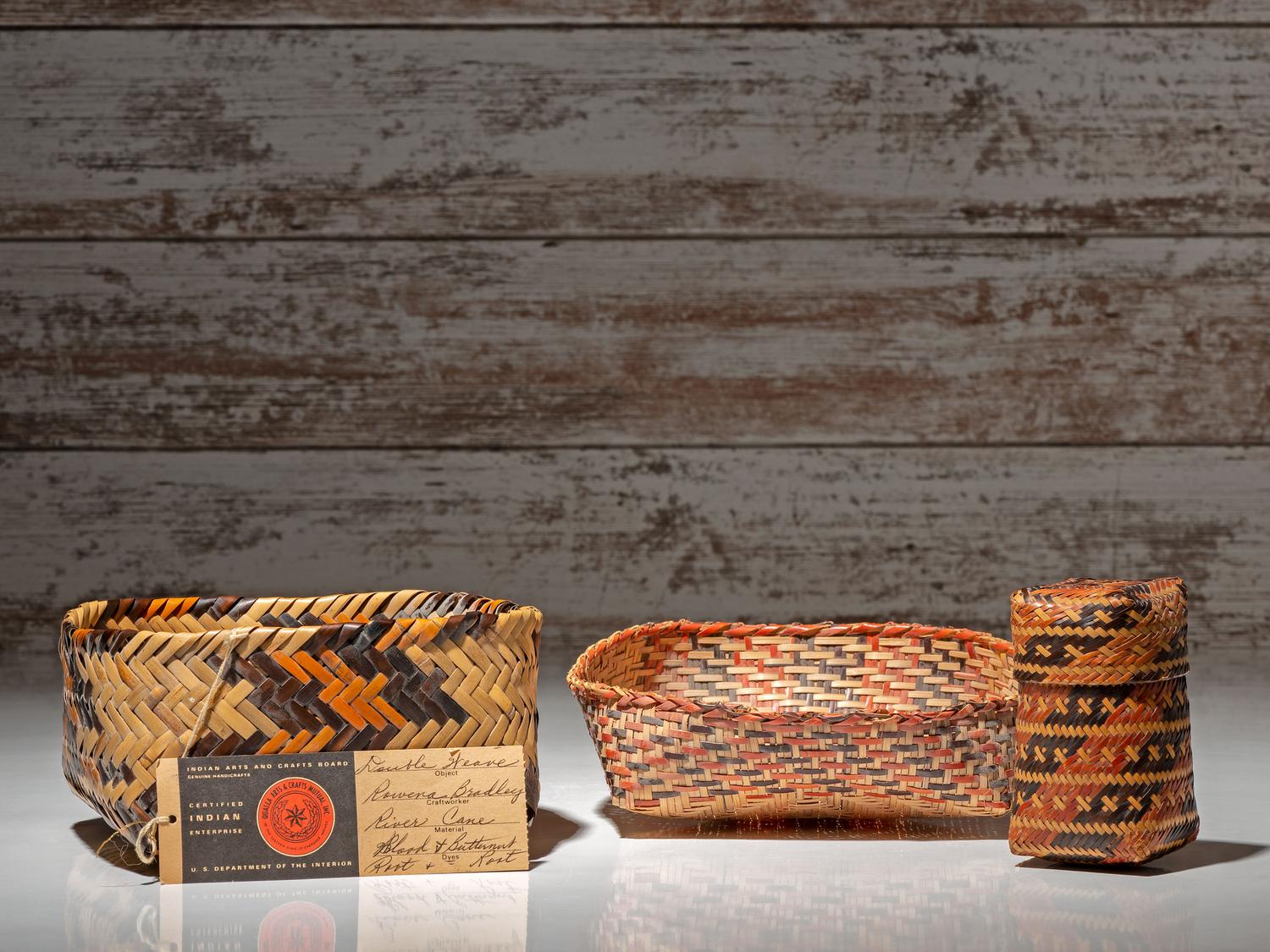 Chitimacha and Cherokee Baskets