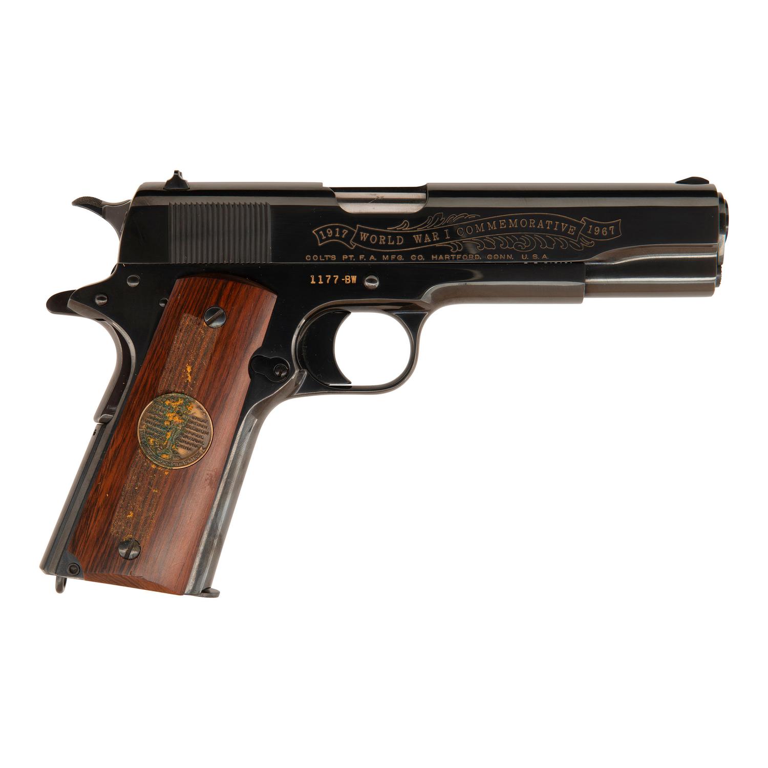 **Colt 1911 World War I Belleau Wood Commemorative Pistol in Display Case