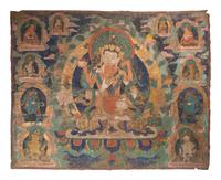 A Massive Tibetan Thangka