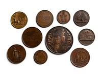 [EXONUMIA] Ten French Bronze Commemorative Medallions