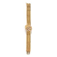 HEIRLOOM, RETRO, YELLOW GOLD AND DIAMOND SURPRISE WATCH