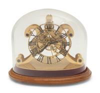 A Brass Skeleton Clock