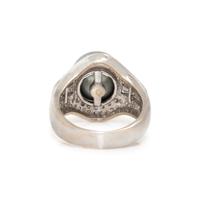 CULTURED TAHITIAN PEARL AND DIAMOND RING