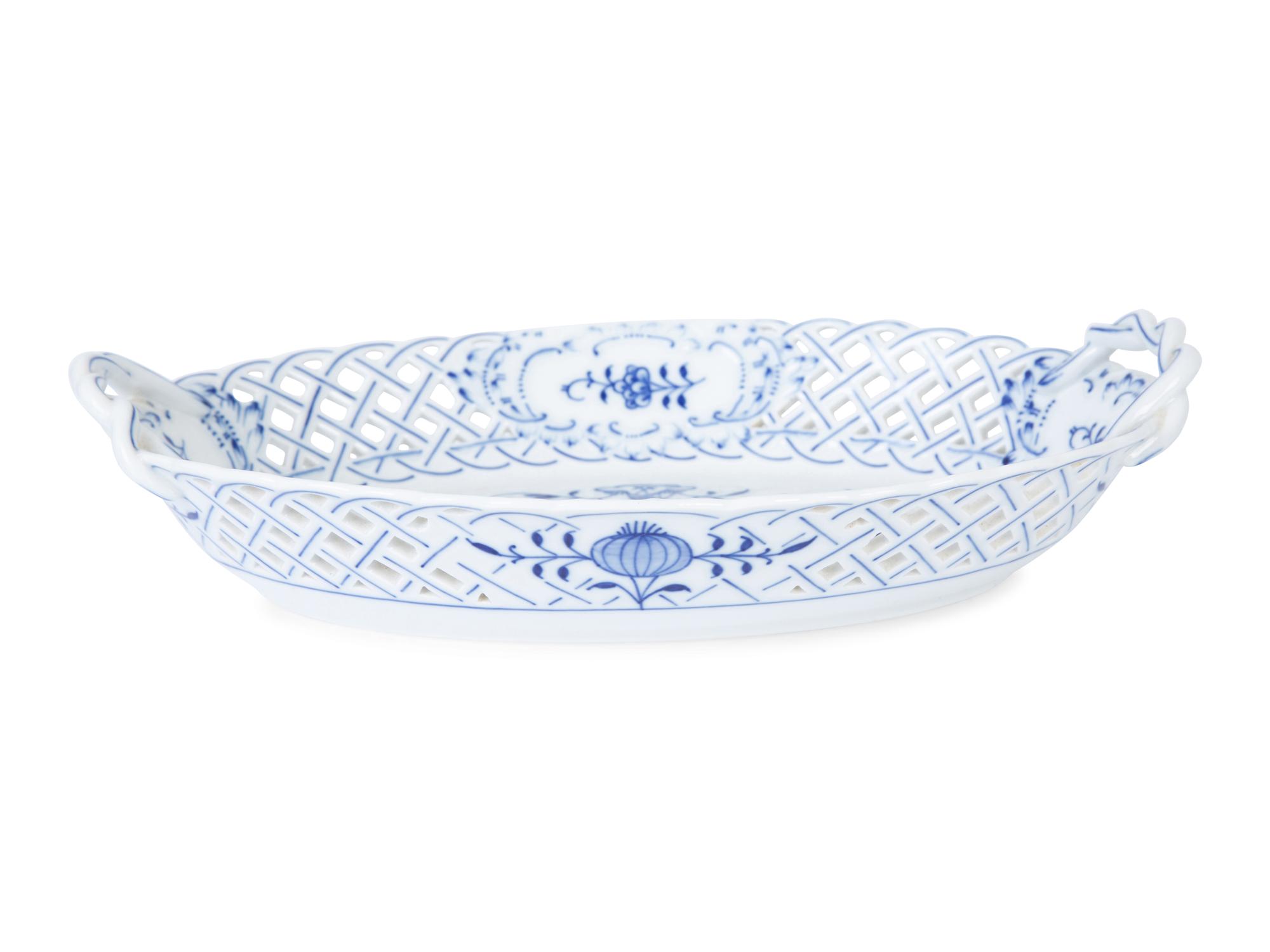 Two Meissen Blue Onion Porcelain Bowls — 19TH/20TH CENTURY