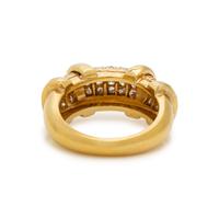YELLOW GOLD AND DIAMOND RING