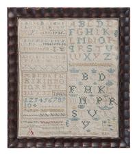 An English Needlework Alphabet Sampler
