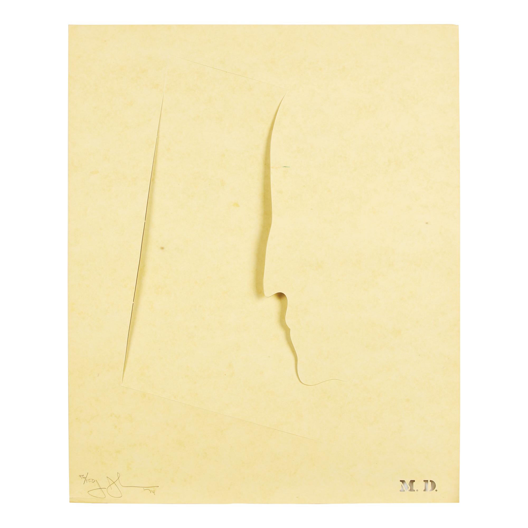 Jasper Johns (American, 1930) — M.D. (from Merce Cunningham ), 1974