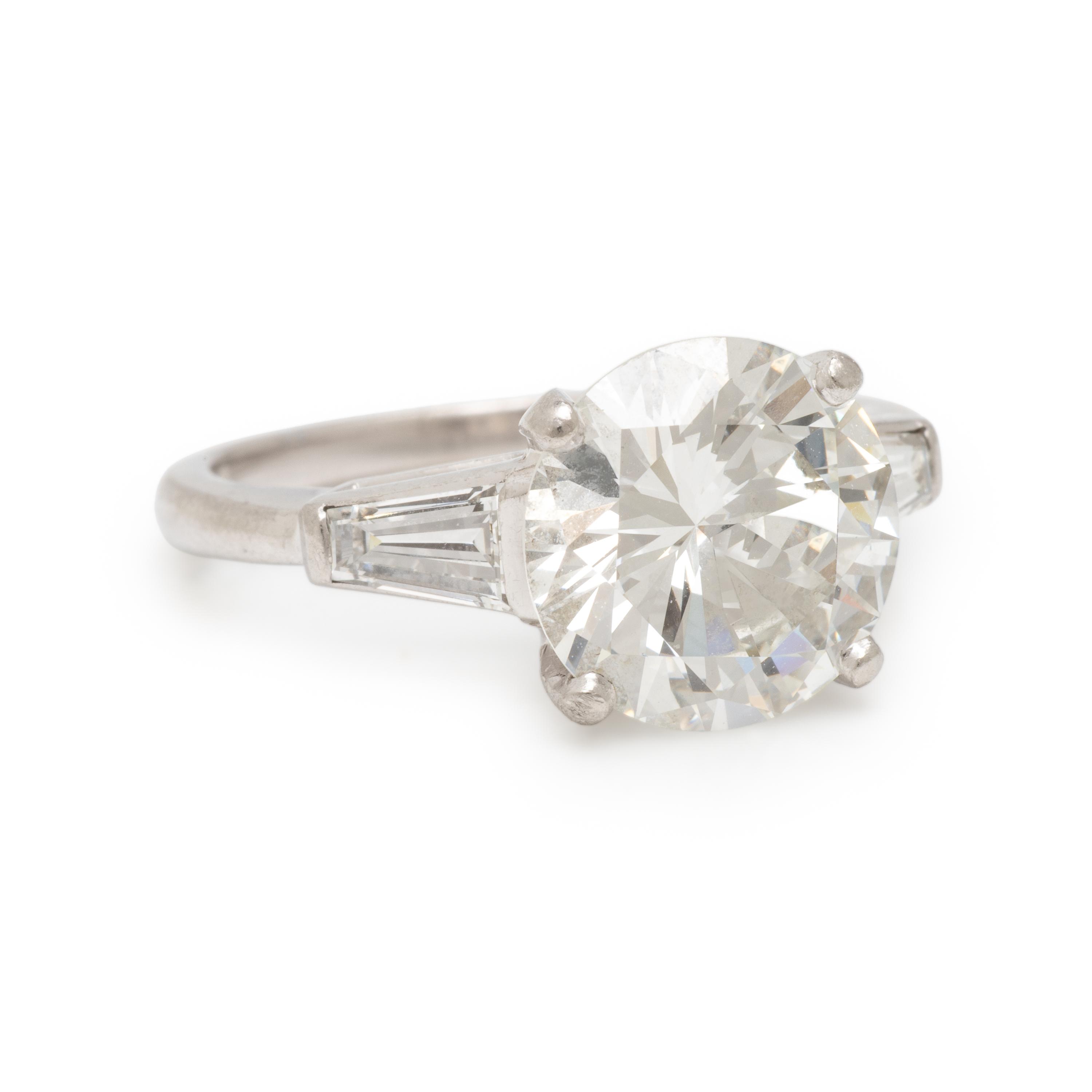 Diamond and Platinum Ring