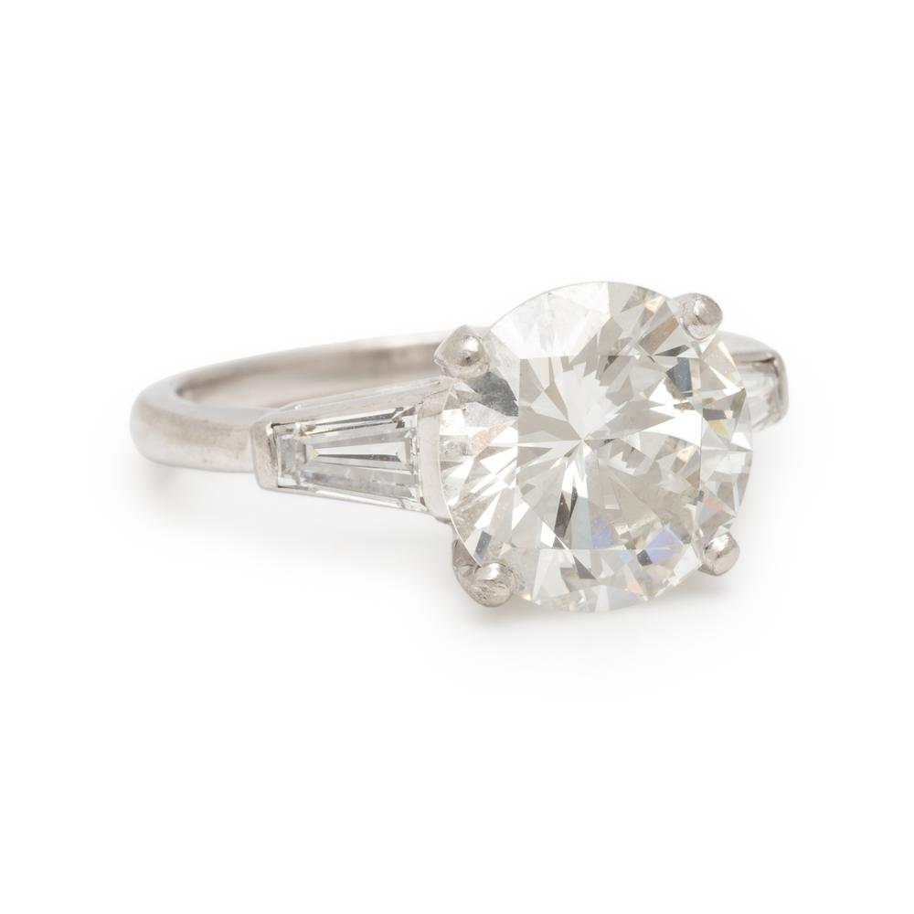 Diamond and Platinum Ring