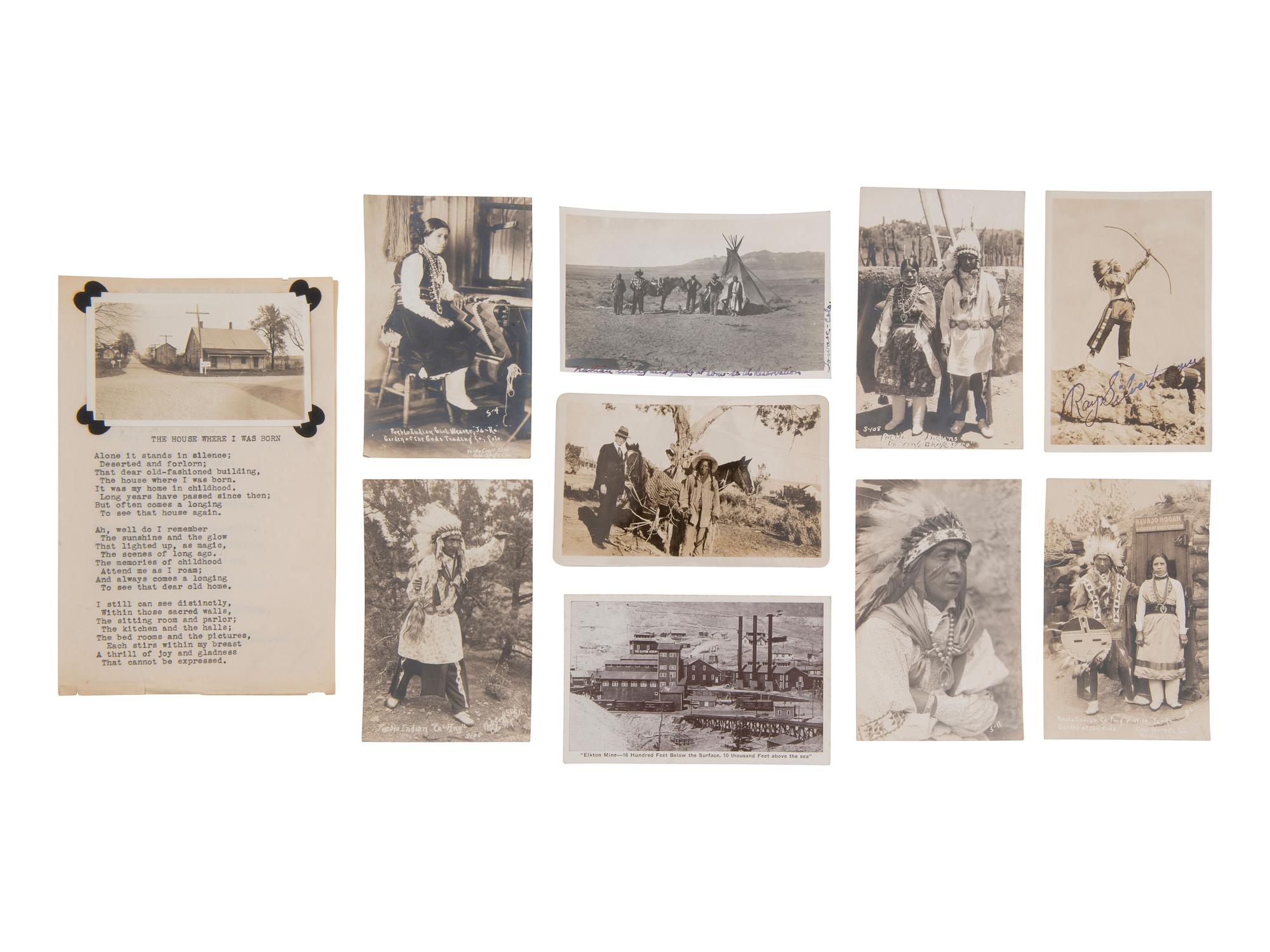 [WESTERN AMERICANA - NATIVE AMERICANS]. Photo albums documenting Rev. William L. Earl's travels in the American west, incl. views of the Ignacio Indian Boarding School and Pueblo artisans Severo and Maria Tafoya.