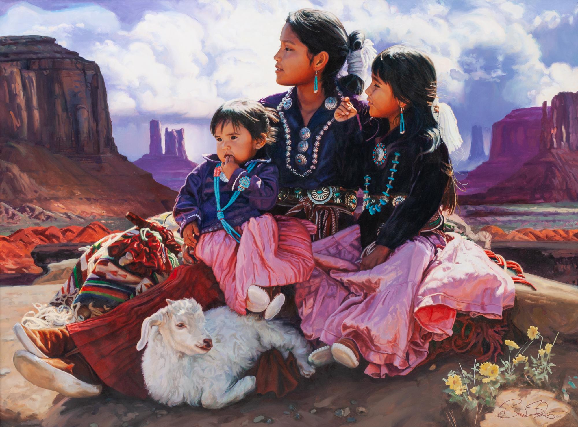 Three Young Girls