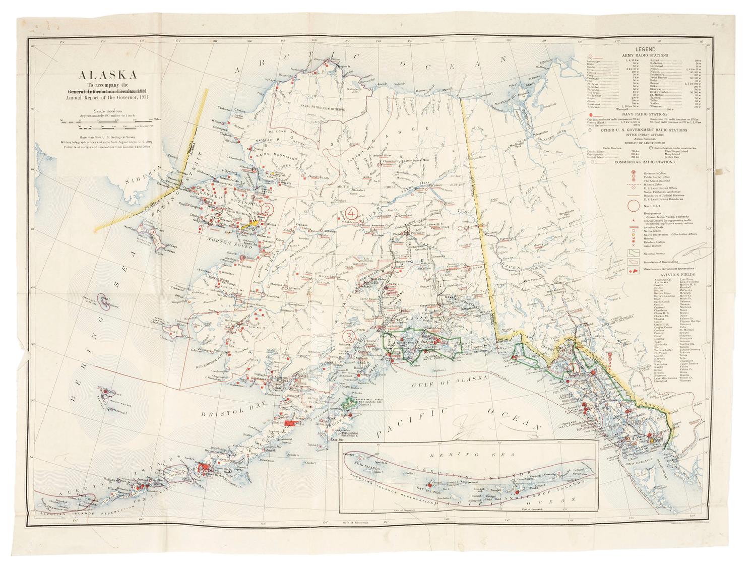 [MAPS]. A group of 11 US Geological survey maps of Alaska.