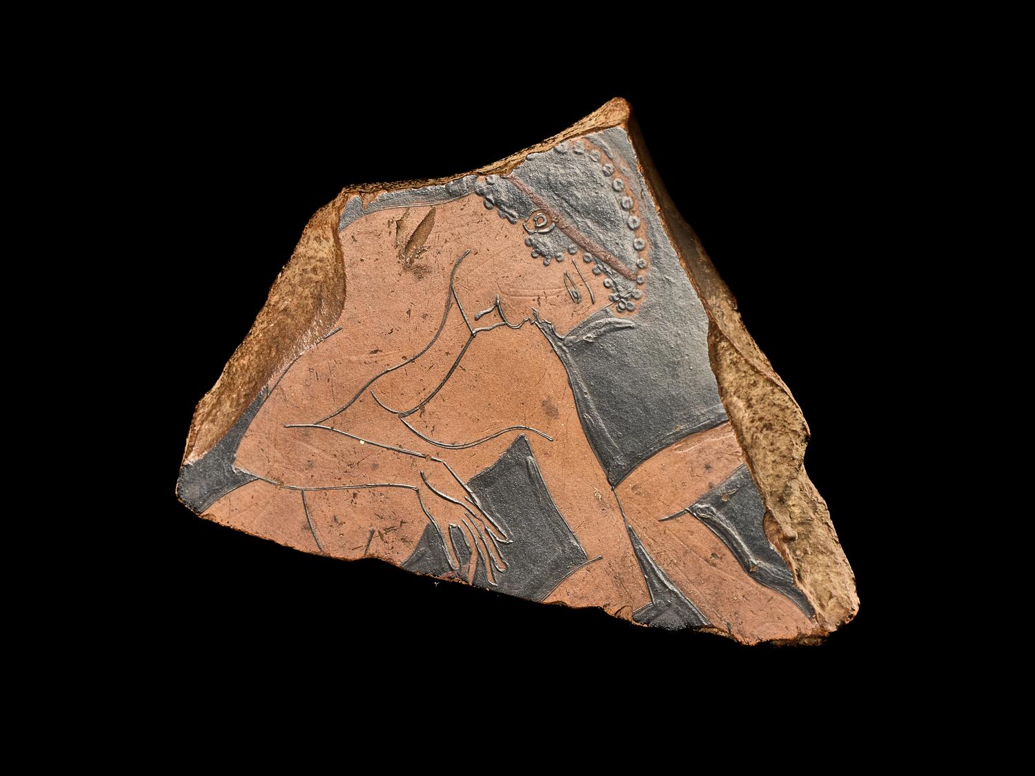 An Attic Red-Figured Cup Fragment with an Athlete