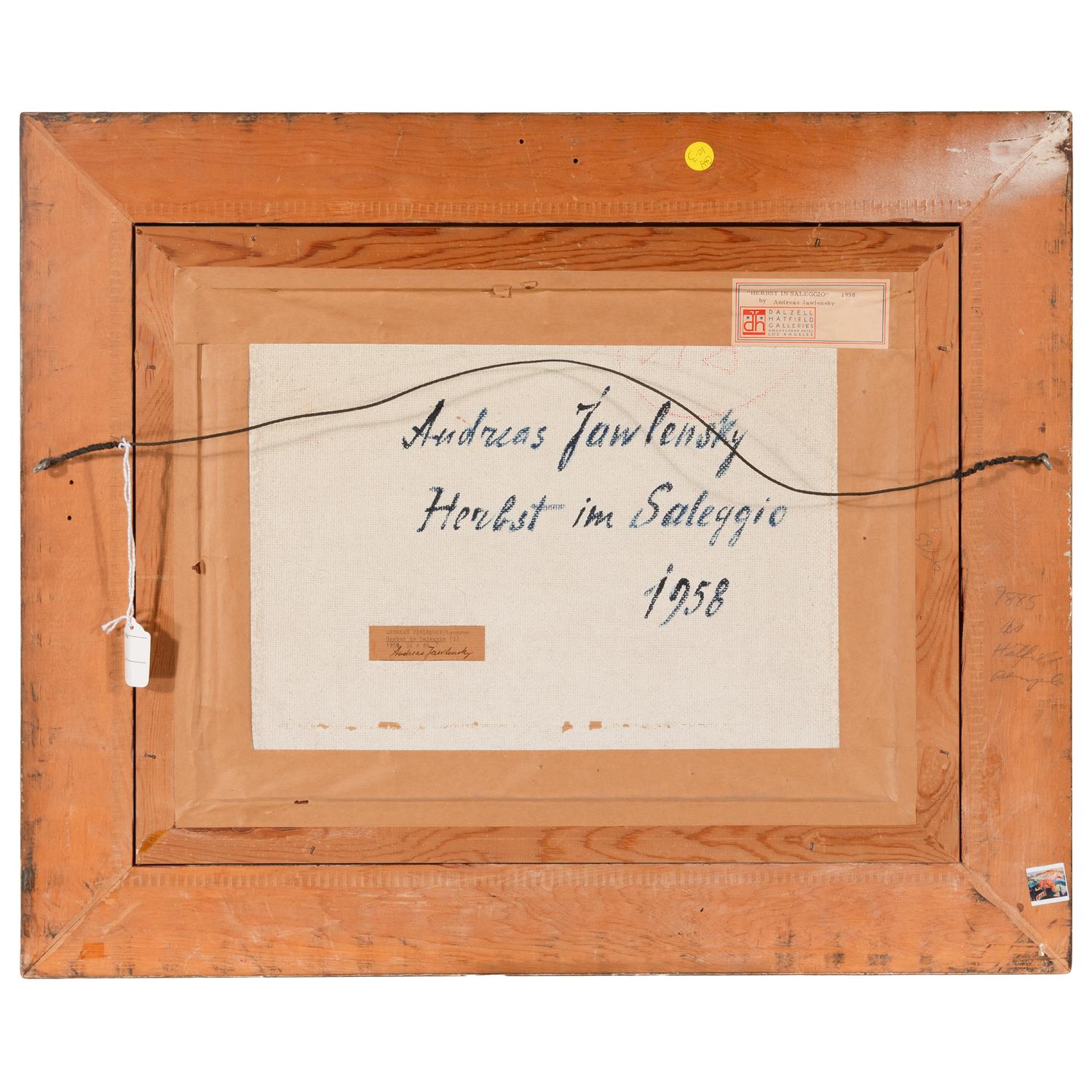 Andre Alexeyevich Jawlensky (Russian, 1902-1984) — Herbst Im Saleggio , 1958