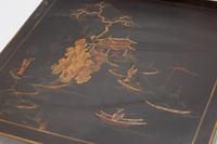 A Set of Three Gilt Metal and Chinese Lacquer Nesting Tables in the Style of Maison Baguès
