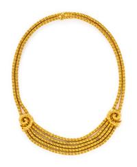 LALAOUNIS, YELLOW GOLD MULTISTRAND NECKLACE