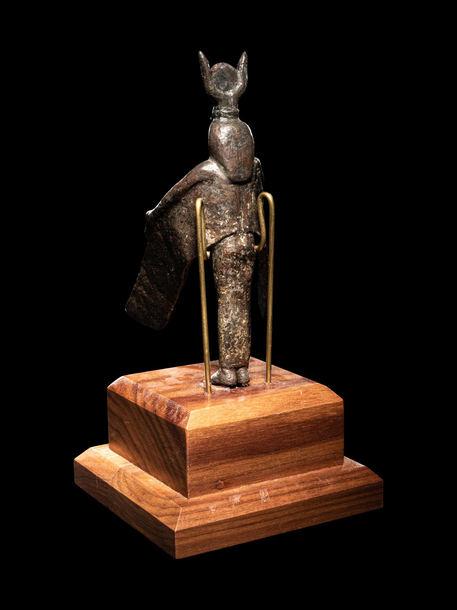 An Egyptian Bronze Winged Isis
