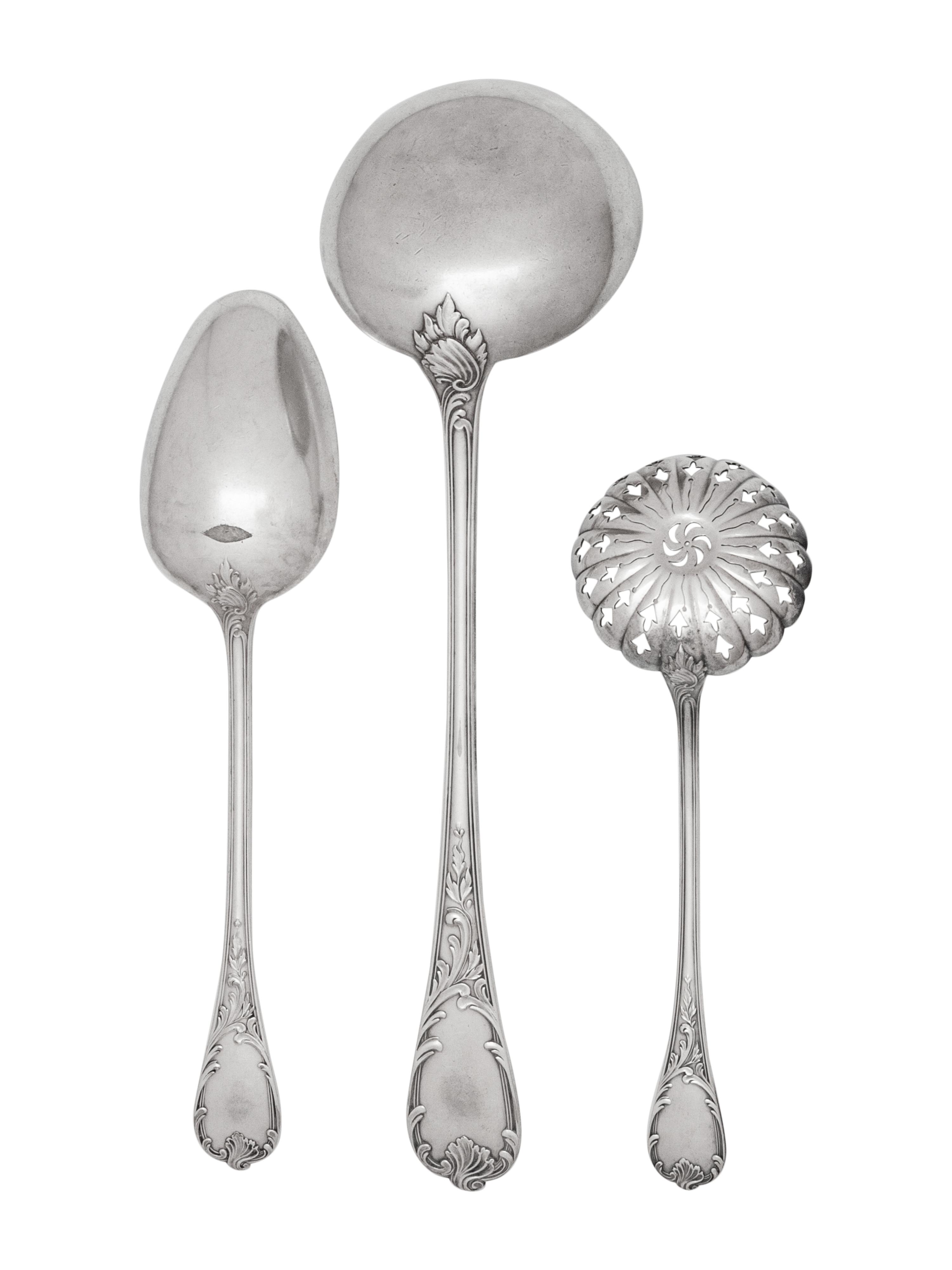 A Christofle Marly Silver-Plate Flatware Service