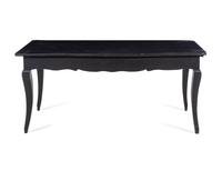 A Louis XV Provincial Ebonized Dining Table