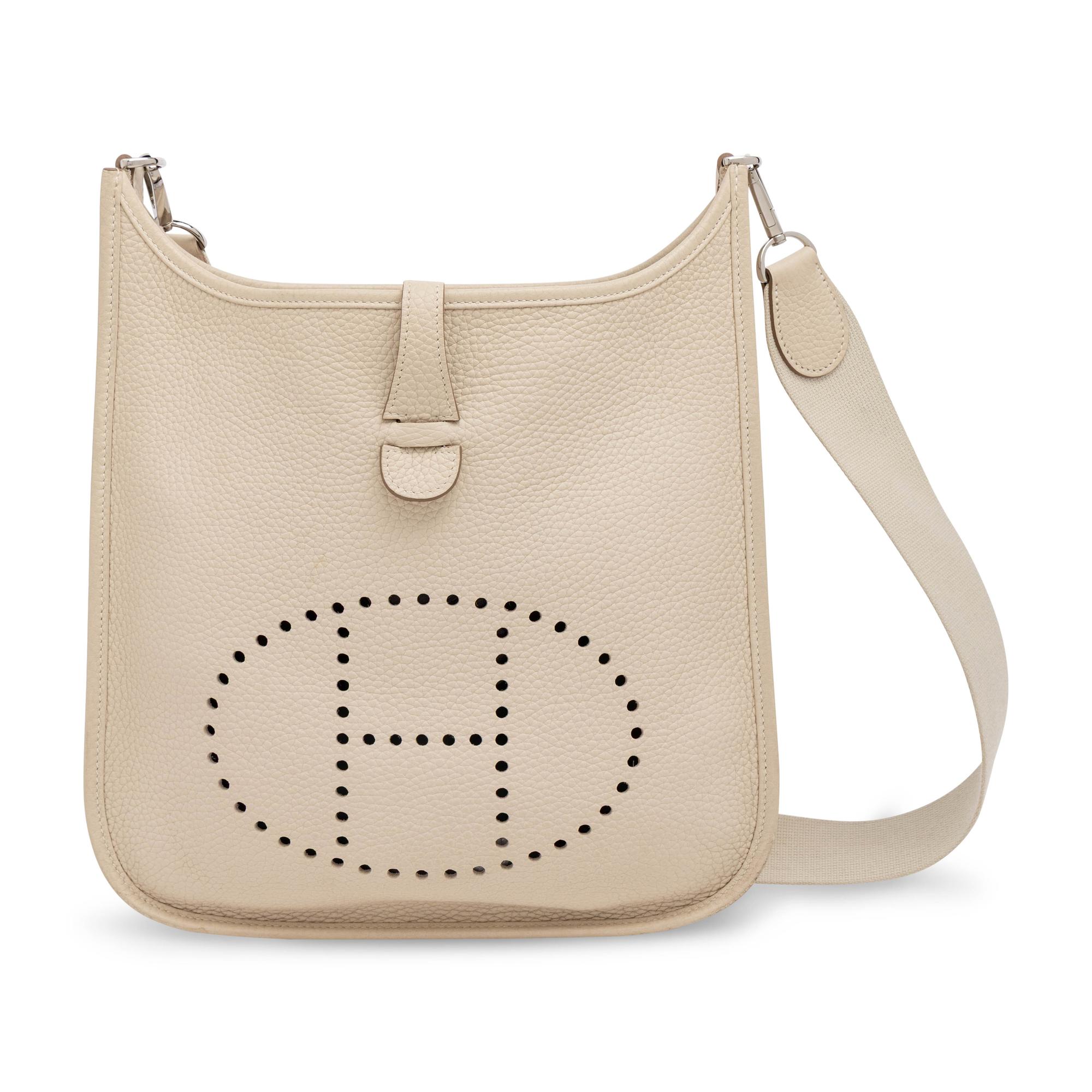 Hermès, Evelyne III 29 in Gris Pale Clemence
