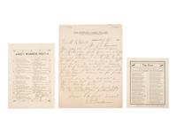 [RECONSTRUCTION]. Dabney MAURY ALS to BEAUREGARD. 1873. [With:] Confederate veteran ephemera.