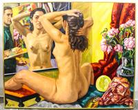 Richard Willenbrink, (American, b.1954), Self Portrait with Nude, 1990