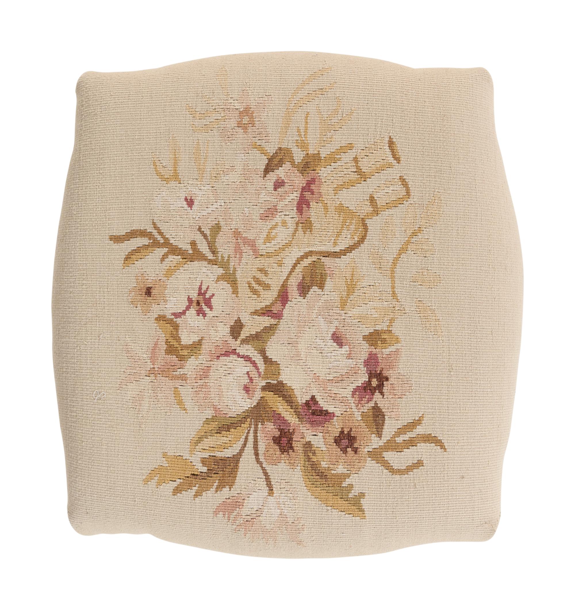 A Louis XVI Style Grey-Painted Stool
