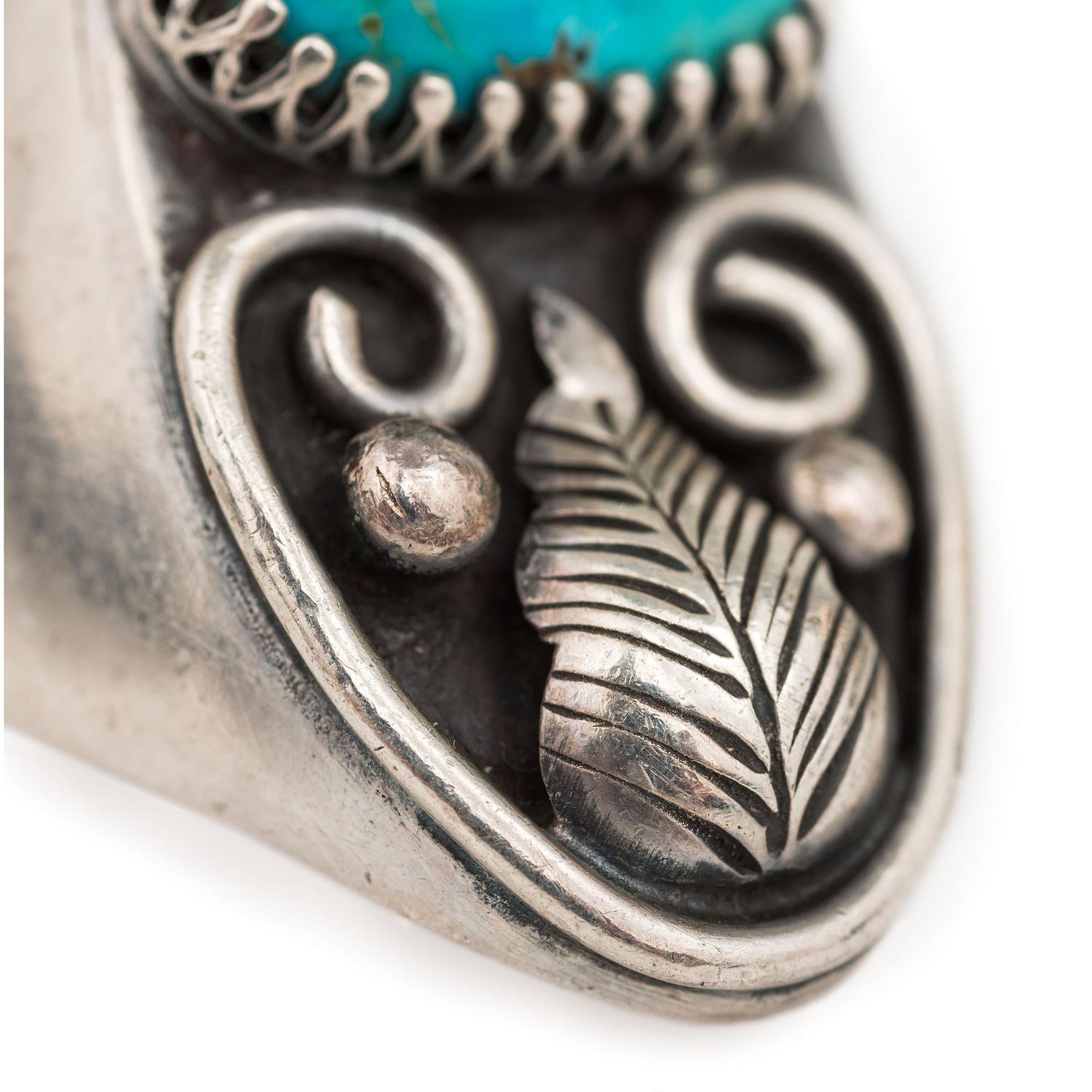 Navajo and Zuni Silver Rings, with Inlay